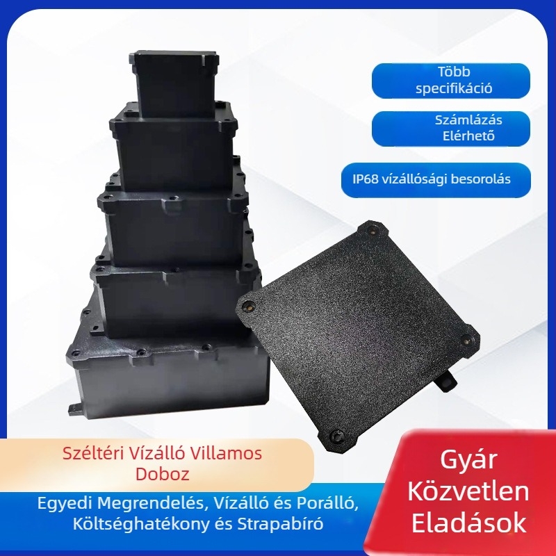 Kültéri IP68 vízálló csatlakozó doboz PC tűzálló műanyagból, föld alatti beépítésre