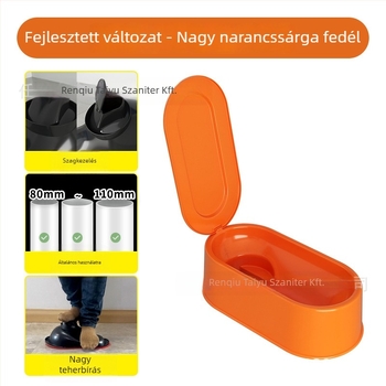 Műanyag ideiglenes vécé guggoláshoz – újrahasználható, víztartály nélkül, modern minimalist tervezés, OEM logó
