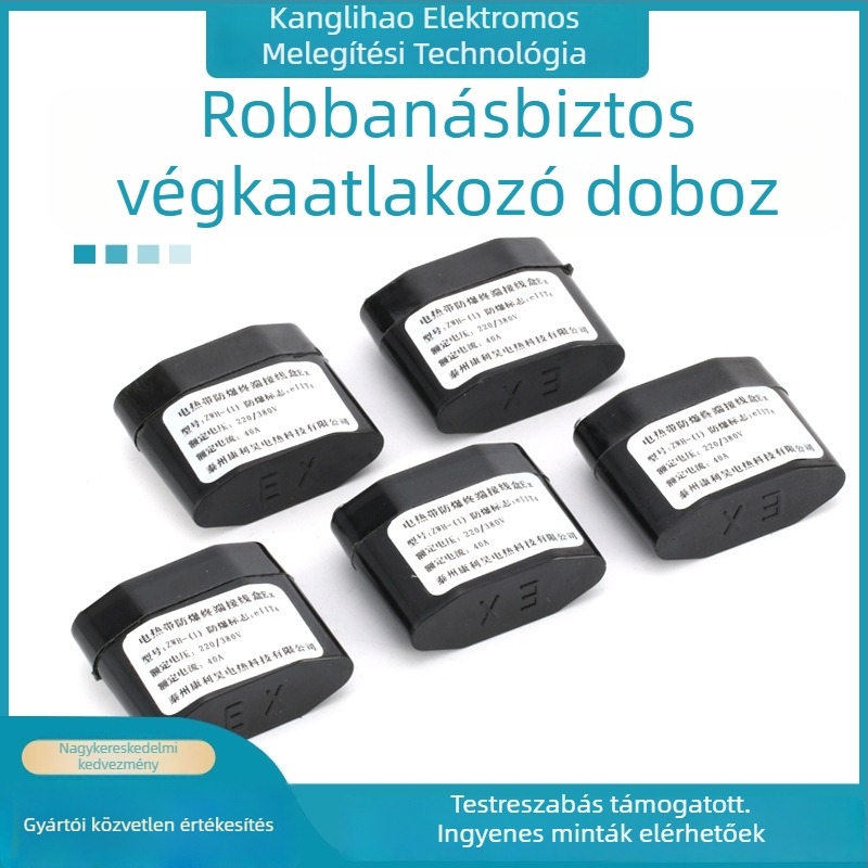 Végponti csatlakozó doboz, vízálló és robbanásbiztos (Márka: Kanglihao; Modell: ZJH-(1); Alkalmazás: trópusi környezetek)