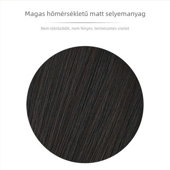 Xinyi SZ-22 paróka: hosszú egyenes haj ferde frufruval, teljesen kézzel készült, magas hőmérsékletű huzal