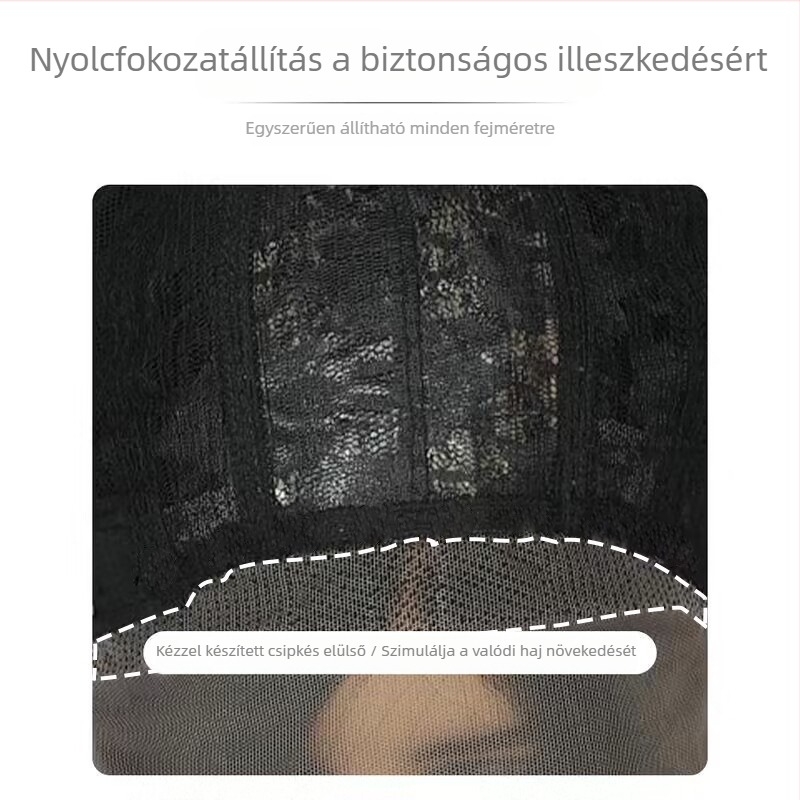 Xinyi SZ-22 paróka: hosszú egyenes haj ferde frufruval, teljesen kézzel készült, magas hőmérsékletű huzal