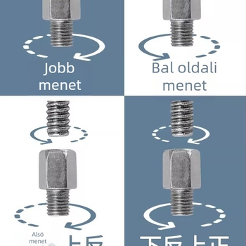 Kepu elektromos motorkerékpár tükrének konverziós csavaradaptere, 10 mm-től 8 mm-ig, egyenes menet