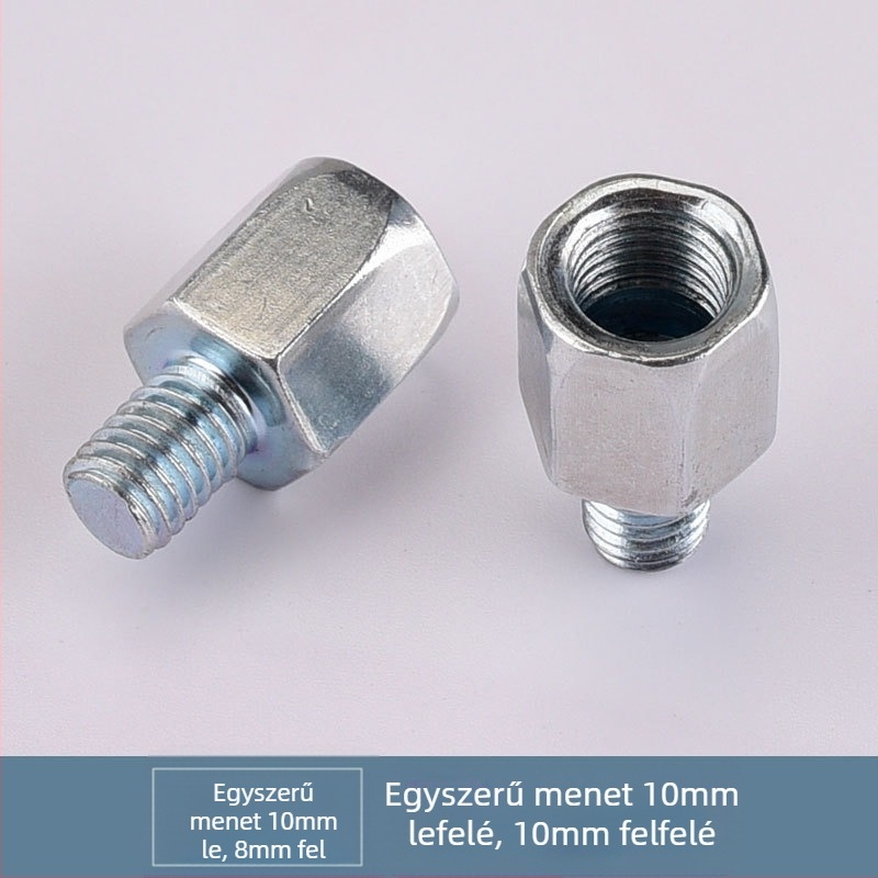 Kepu elektromos motorkerékpár tükrének konverziós csavaradaptere, 10 mm-től 8 mm-ig, egyenes menet
