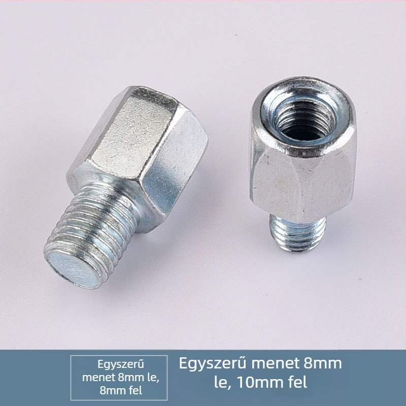 Kepu elektromos motorkerékpár tükrének konverziós csavaradaptere, 10 mm-től 8 mm-ig, egyenes menet