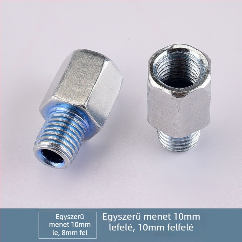 Kepu elektromos motorkerékpár tükrének konverziós csavaradaptere, 10 mm-től 8 mm-ig, egyenes menet