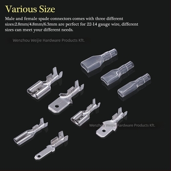 Weijie Plug-in terminálkészlet, 1 pólus, Crimp csatlakozófelület, kábelterminálokhoz