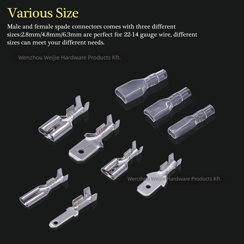 Weijie Plug-in terminálkészlet, 1 pólus, Crimp csatlakozófelület, kábelterminálokhoz