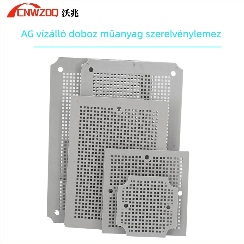 CNWZDQ vízálló doboz szerelőlemez, műanyag méhsejt hálóval, csatlakozódobozhoz