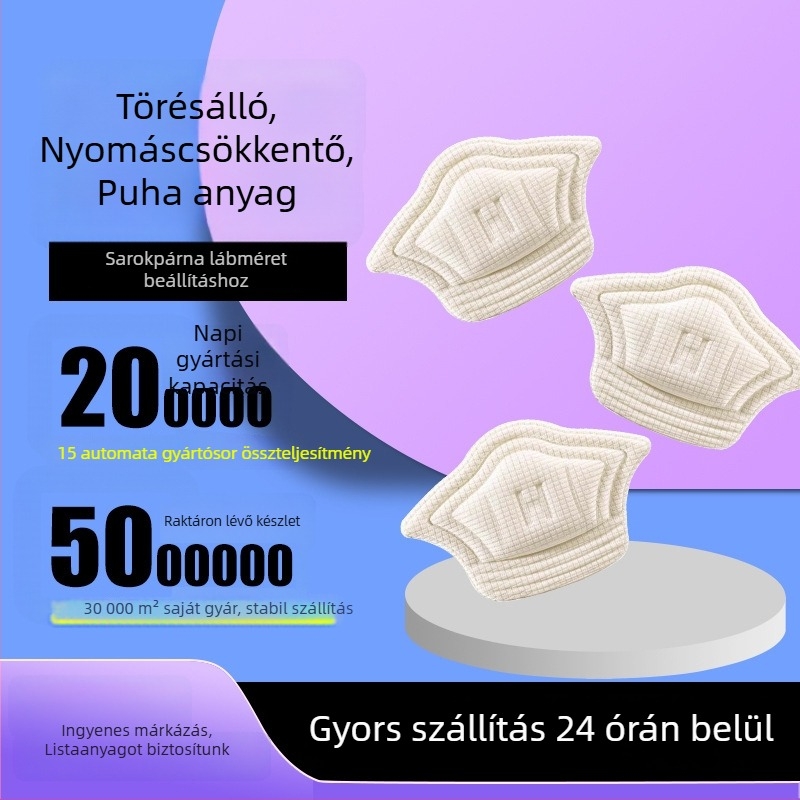 Hebson kopásálló sarokpárna – csúszásmentes sarokpad; kompatibilis sportcipőkhöz, bőrcipőkhöz, csizmákhoz, hétköznapi és munkacipőkhöz; univerzális stílus; minden évszakra