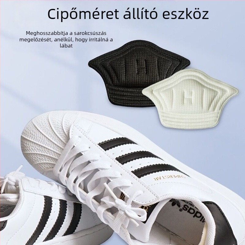 Hebson kopásálló sarokpárna – csúszásmentes sarokpad; kompatibilis sportcipőkhöz, bőrcipőkhöz, csizmákhoz, hétköznapi és munkacipőkhöz; univerzális stílus; minden évszakra