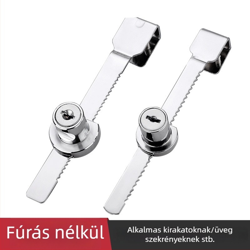 Gu Rui 328 Üvegszekrény Zár, Cinkötvözet, Üveg vitrinekhez, Modern Minimalista Stílus