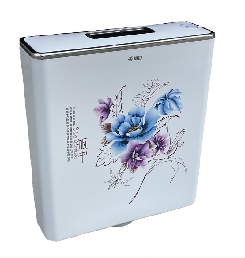 Ultra vékony öblítő tartály vécéhez, PP anyag, kézi öblítés, földalatti lefolyás, 3–8 L öblítés, minimális akna távolság 30, modern minimalista stílus, Essence Antelope márka