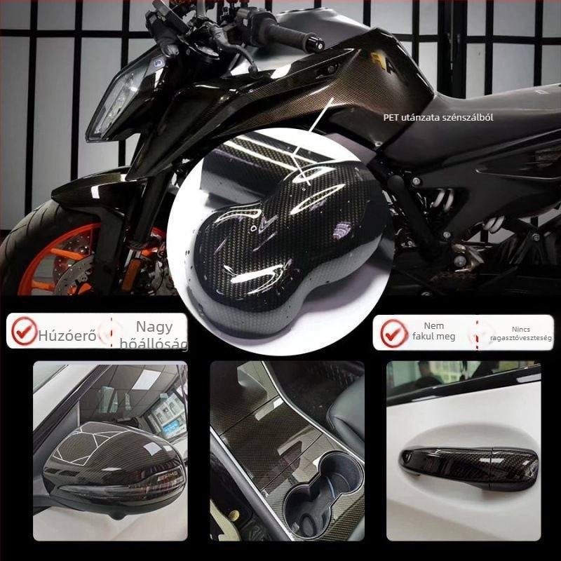 Autówrap fólia matt szénszál textúrával tetőre, tükrökre és karosszériára - öntapadó • Anyag: Egyéb • Mintázat: Nézd meg a részleteket • Telepítés módja: Ragasztás • Típus: Egyéb