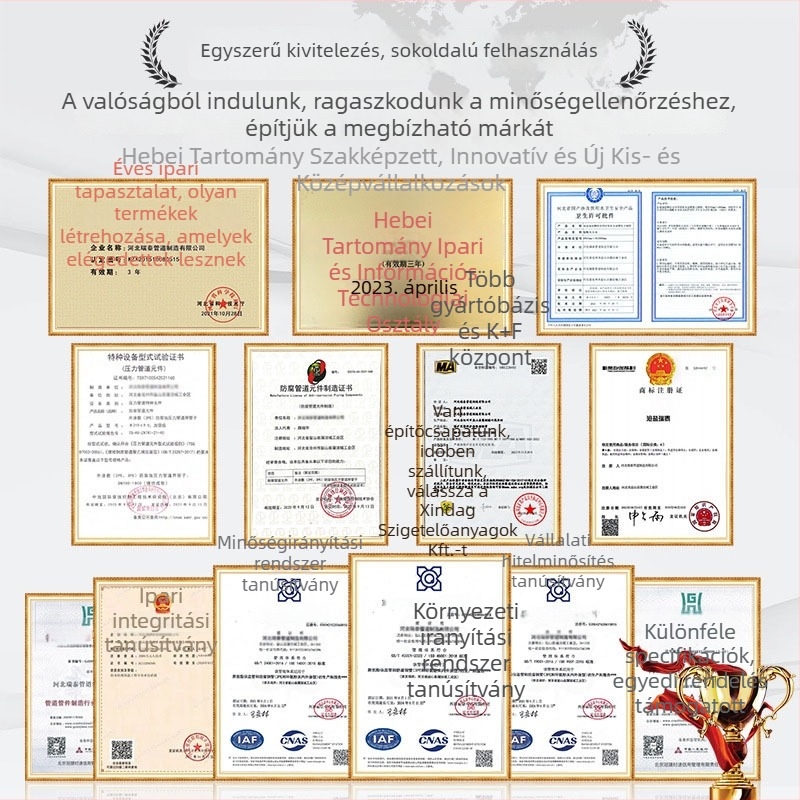 Poliuretánnal szigetelt acélcső, előre gyártott közvetlen földbe süllyesztésre, acélmaggal, hővezetési tényező 0,033 W/mK, hőmérséklet-tartomány -60-tól 140 °C-ig