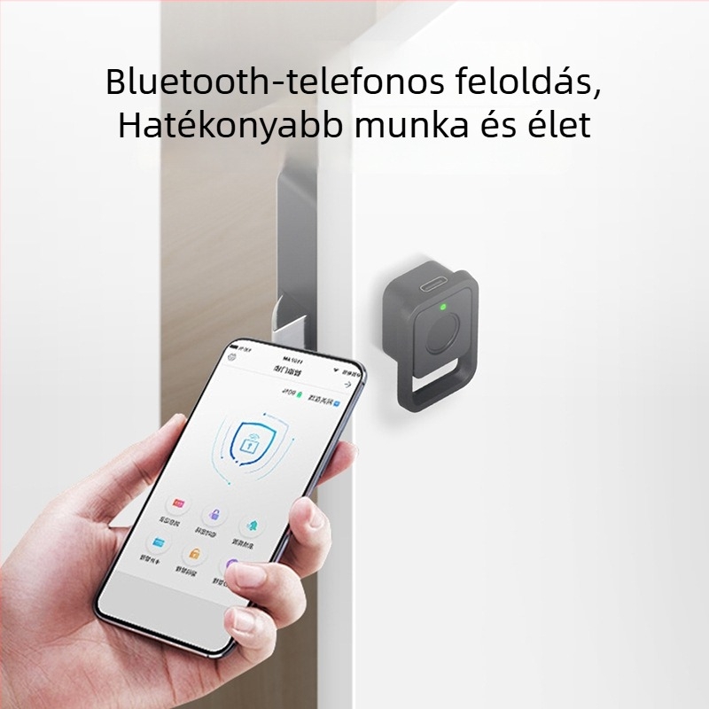 Intelligens ujjlenyomatos fiókzár szekrényekhez – fúrás nélküli, jelszavas zár, modern és egyszerű WT ötvözet 2022-07