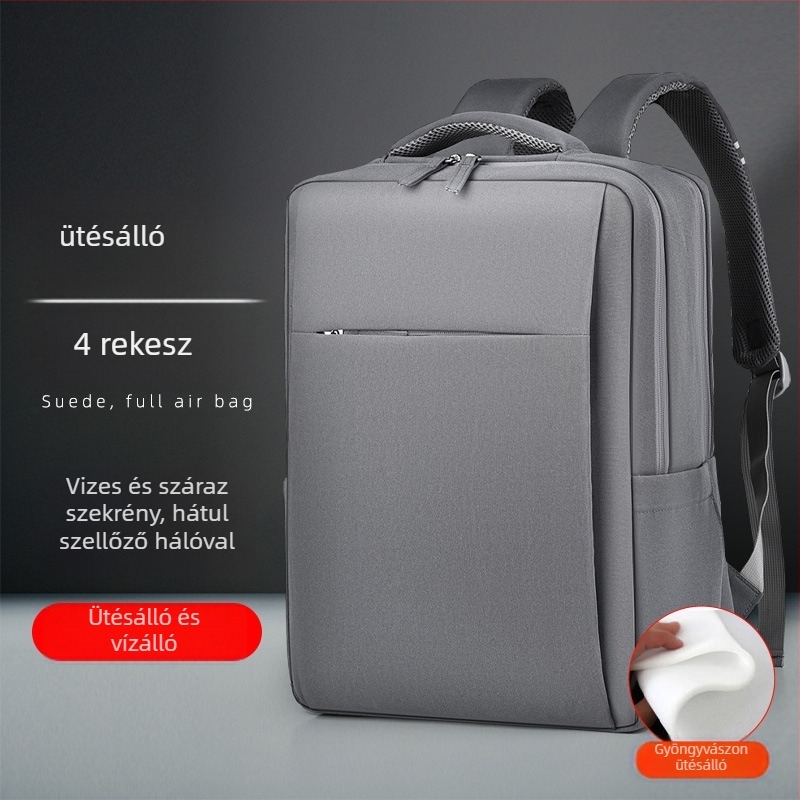 Unisex utazó- és üzleti hátizsák laptop tárolóval, 20–35 L kapacitás, Oxford anyag, száraz–nedves elválasztás