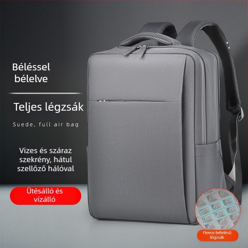 Unisex utazó- és üzleti hátizsák laptop tárolóval, 20–35 L kapacitás, Oxford anyag, száraz–nedves elválasztás