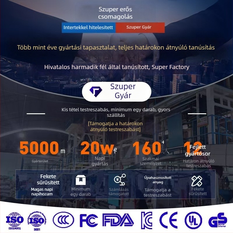 Express futártaska, önzáró PE alapanyagból, 10 kg teherbírás, nyomtatott logó, átívelő határok közötti szállításra