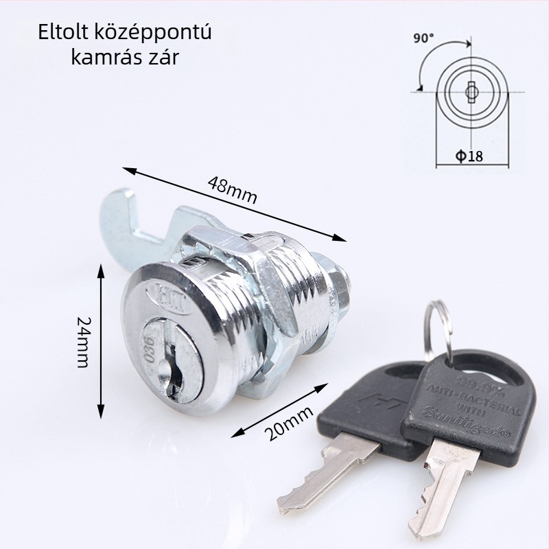Circlip-zár Szekrényzár Fiókos Szekrényhez, Cinkötvözet, Modern Minimalista Stílus