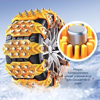  Univerzális csúszásgátló lánc autógumikhoz - Gumi, Univerzális illeszkedés, 315 g, Eredet: Hubei