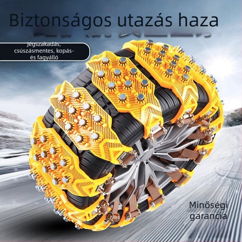  Univerzális csúszásgátló lánc autógumikhoz - Gumi, Univerzális illeszkedés, 315 g, Eredet: Hubei