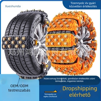 Xueshunda gumi csúszásgátló lánc autókhoz, univerzális havas lánc, modell Xsd-atn-11 steel bowl, anyag: gumi, alkalmas sedan, terepjáró, kisbusz (van), MPV, pickup