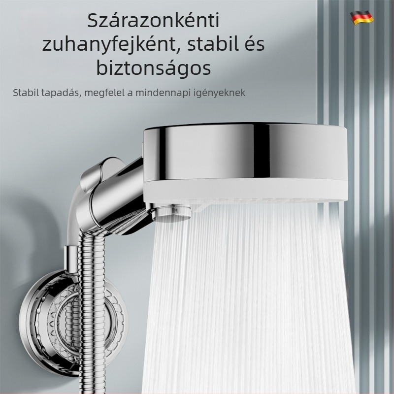 Ragasztós zuhanyfej-tartó rozsdamentes acélból, lyukasztás nélkül, új kínai stílus