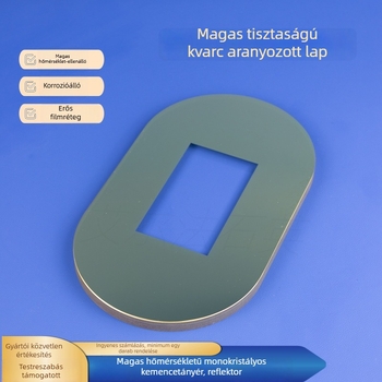 Kvarc tükörablak fólia egyszilárd kemencékhez — Alpha quartz 233; vegyi félvezetők; nagy hőmérséklet- és korrózióállóságú optikai visszaverődés; testreszabható opciók