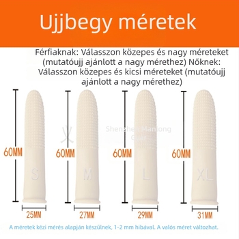 Latex ujjvédő, csúszásmentes textúra, megvastagított dizájn, 100 darabos csomag