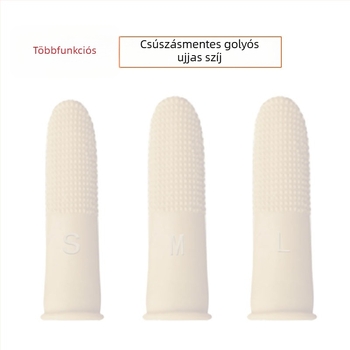 Latex ujjvédő, csúszásmentes textúra, megvastagított dizájn, 100 darabos csomag
