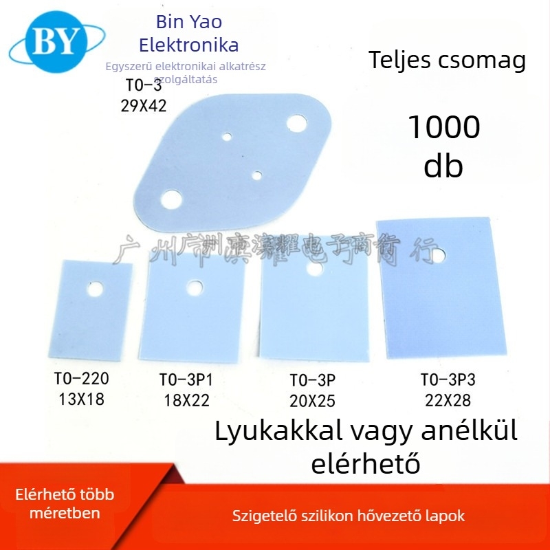 Szigetelő tömítés teljesítmény-tranzisztorokhoz (TO-220/TO-3P/TO-247) – Shinohama