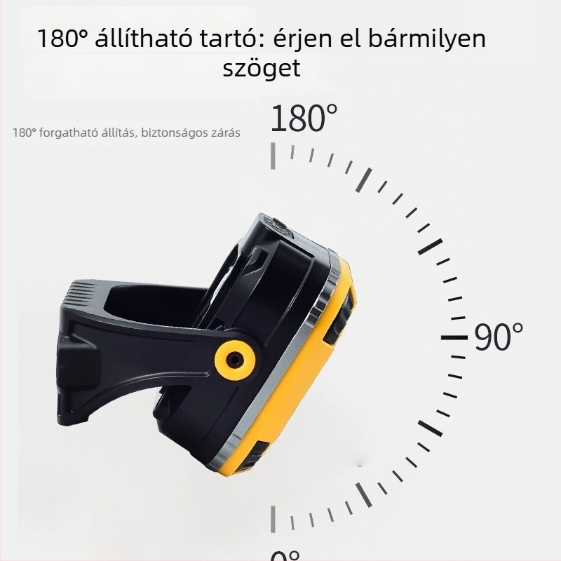 Mágneses LED Munkalámpa, 20W, 1200mAh, Újratölthető, Több Pozíciós Forgó Fej, Kültéri Kemping és Ellenőrzéshez