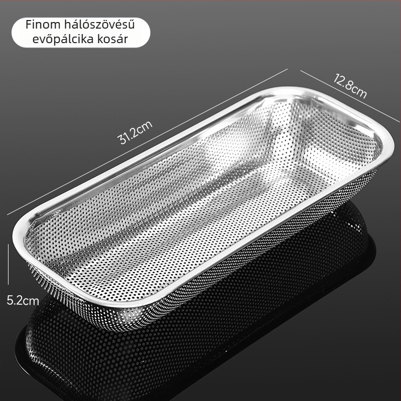 201-es rozsdamentes acélból készült evőeszköz- és pálcikás kosár leeresztő rács fertőtlenítő szekrényhez