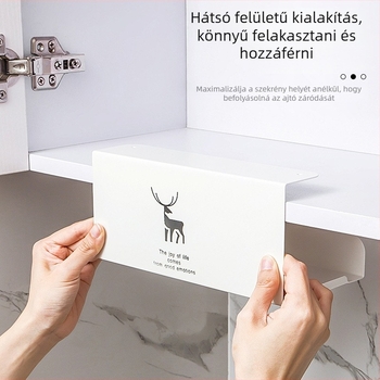 Konyhai papírtörlő doboz, szénacél, modell 2008, modern egyszerű stílus, alkalmas cserélhető papírtörlőkhöz