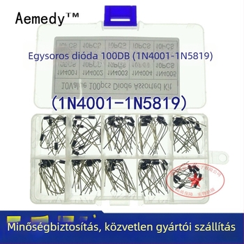Aemedy inline egyenirányító dióda mintakészlet 1N4001 és IN5819, háztartási készülékekhez