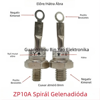 ZP10A / 2CZ10A 1000–1200 V spirálos szilícium-egyenirányító dióda – Shinohama, elektromos alkalmazásokhoz
