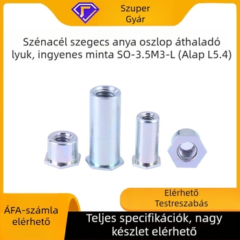 Rivetes rögzítő a vázhoz és kábelvezető kerethez, galvanizált széntartalmú acél, 4.8- as osztály, GB-SO szabvány, Fine snail márka