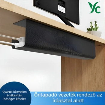 Az íróasztal alatti kábelkezelő tartó, PVC, belső menet, modell Egyéb, termékkód 002