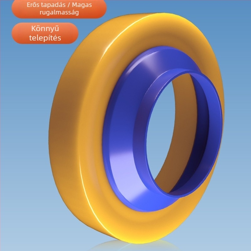 WC-flanx tömítőgyűrű, szag elleni, szivárgás elleni, vastagított gumitömítés, univerzális illeszkedés — Home Rhyme