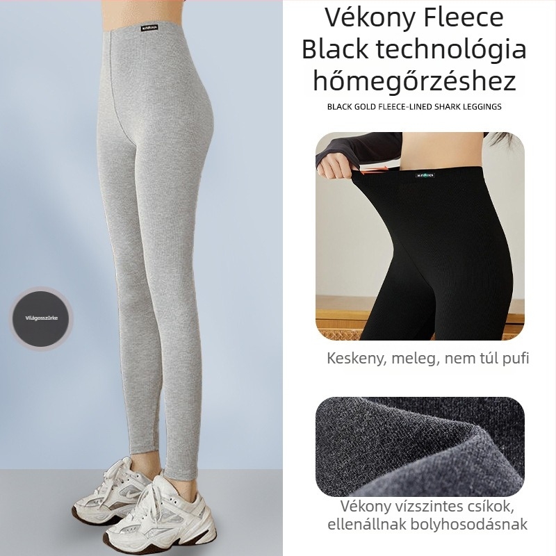 All-in-one nadrág viszkóz rostból, függőleges csíkos minta, bokáig érő hosszúság, extrán vastag, meleg