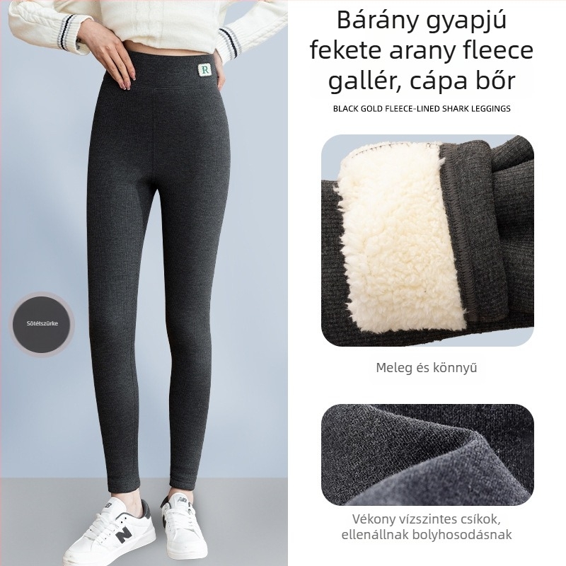 All-in-one nadrág viszkóz rostból, függőleges csíkos minta, bokáig érő hosszúság, extrán vastag, meleg