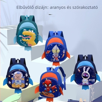 Gyerek hátizsák fiúk számára, Nylon, Teher csökkentése, Gyerekes és aranyos stílus, Görbült vállpántok, Óvoda használatra