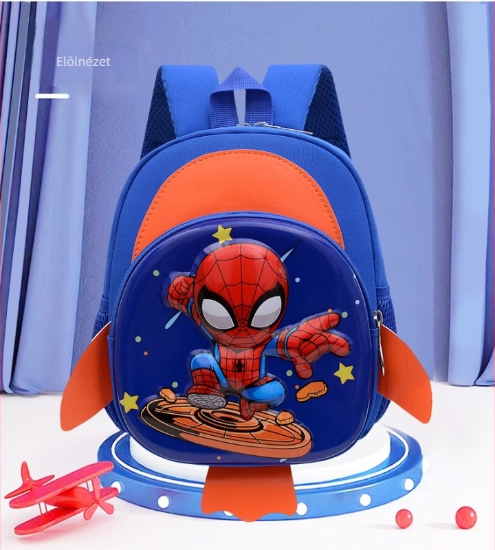 Gyerek hátizsák fiúk számára, Nylon, Teher csökkentése, Gyerekes és aranyos stílus, Görbült vállpántok, Óvoda használatra