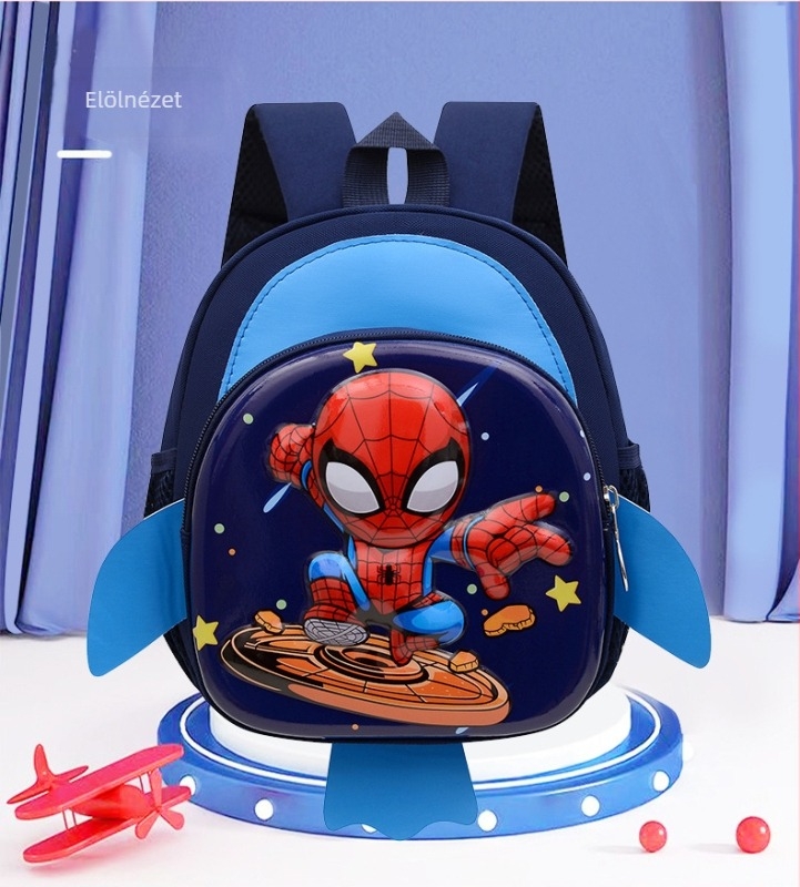 Gyerek hátizsák fiúk számára, Nylon, Teher csökkentése, Gyerekes és aranyos stílus, Görbült vállpántok, Óvoda használatra