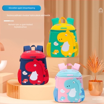 Rajzfilm dinoszaurusz gyerekeknek hátizsák - lélegző, vízálló, ultra könnyű, hátsó védelem, kapacitás 20 L alatt