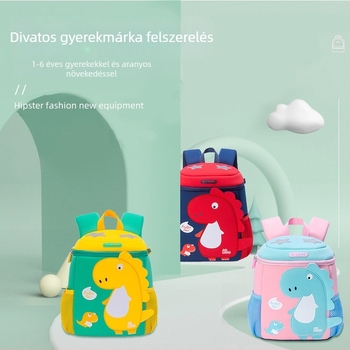 Rajzfilm dinoszaurusz gyerekeknek hátizsák - lélegző, vízálló, ultra könnyű, hátsó védelem, kapacitás 20 L alatt