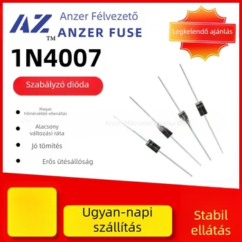 Dióda 1N4007M71A1000Vdo-41 Plug-In kiegyenlítő dióda, gyors visszatérés, szilícium
