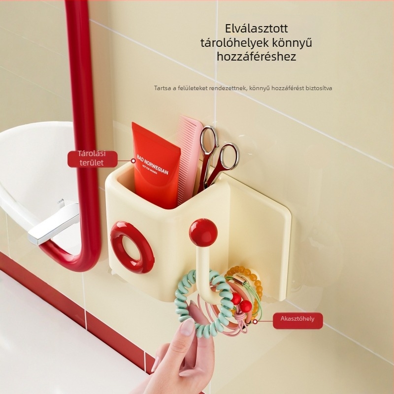 Falihoz szerelhető tárolódoboz, modell Jlg2504801; PP testű és 201 rozsdamentes acélcsővel; kapacitás 1 L alatt; testreszabás és logónyomtatás elérhető