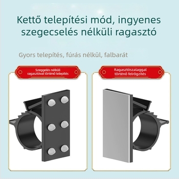 Önragasztós csőklipsz vízcsövekhez és lefolyókhöz — Fúrás nélküli rögzítés, Modell: Fixed pipe clamp, Termékkód: Gdgka-1, Anyag: PVC, Kivitelezés: Regular Fit, Márka: Neck strength