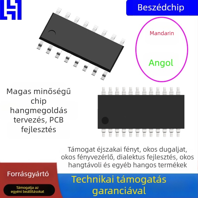 Offline beszédfelismerő IC mikrokontrollerrel vezérelt éjjeli lámpa és bejelentő kapcsoló - LS, 3.3V